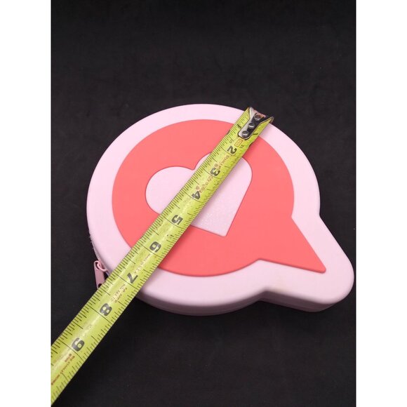 Zipper Silicone Pink Heart Pencil Pouch from More Than Magic 7" - Picture 5 of 9